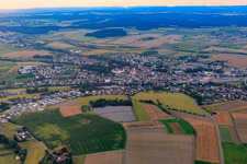 Ortsansicht aus Südosten in Meßkirch im Bundesland Baden-Württemberg, Deutschland