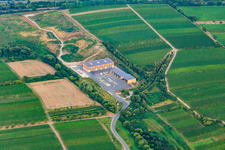 Recyclinghof des Landkreis Südliche Weinstraße, Wertstoffwirtschaftszentrum Nord (bei Edesheim) in Knöringen im Bundesland Rheinland-Pfalz, Deutschland