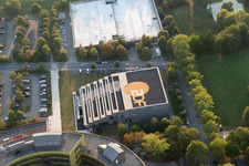 Luftbild von ZDF im Ortsteil Lerchenberg in Mainz im Bundesland Rheinland-Pfalz, Deutschland