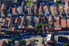 Juststraße und Rheinstr in Kandel im Bundesland Rheinland-Pfalz, Deutschland