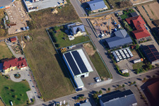 Luftaufnahme von Gewerbegebiet Gereutäcker in Hatzenbühl im Bundesland Rheinland-Pfalz, Deutschland