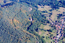 Obersteinbach im Bundesland Bas-Rhin, Frankreich von oben gesehen