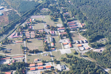 Schrägluftbild von Bitche im Bundesland Moselle, Frankreich