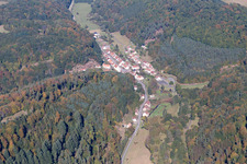 Luftbild von Schorbach im Bundesland Moselle, Frankreich