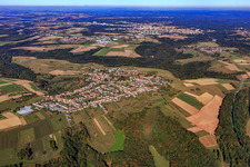 Ortsansicht aus Südwesten in Vinningen im Bundesland Rheinland-Pfalz, Deutschland