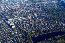Luftbild von Ortsteil Niederfeld in Mannheim im Bundesland Baden-Württemberg, Deutschland
