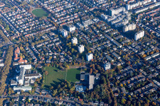 Schulgebäude des Moll-Gymnasium im Ortsteil Lindenhof in Mannheim im Ortsteil Niederfeld im Bundesland Baden-Württemberg, Deutschland