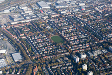 48er Sportplatz im Ortsteil Almenhof in Mannheim im Bundesland Baden-Württemberg, Deutschland