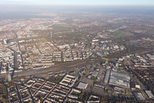 Ortsteil Lindenhof in Mannheim im Bundesland Baden-Württemberg, Deutschland von oben