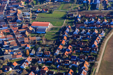 Dorfgrabenweg in Steinweiler im Bundesland Rheinland-Pfalz, Deutschland