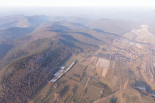 Schrägluftbild von Wingen im Bundesland Bas-Rhin, Frankreich