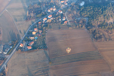 Preuschdorf im Bundesland Bas-Rhin, Frankreich von oben