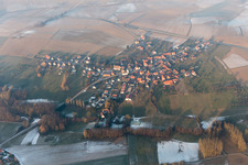 Schrägluftbild von Retschwiller im Bundesland Bas-Rhin, Frankreich
