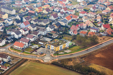 Luftbild von Am Höhenweg mit KITA Die Entdecker in Kandel im Bundesland Rheinland-Pfalz, Deutschland