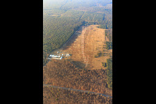 US-Antennenanlage der IBB International Broadcasting Bureau Transmitter Station Lampertheim im Ortsteil Neuschloß im Bundesland Hessen, Deutschland