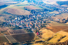 Dorf - Ansicht im Ortsteil Wiebelsbach in Groß-Umstadt im Bundesland Hessen, Deutschland