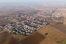 Luftbild von Ortsteil Habitzheim in Otzberg im Bundesland Hessen, Deutschland