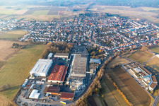 Luftbild von Autoneum Germany im Ortsteil Gundernhausen in Roßdorf im Bundesland Hessen, Deutschland