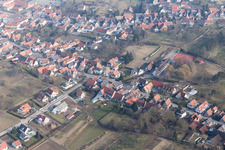Seebach im Bundesland Bas-Rhin, Frankreich von oben gesehen