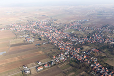 Seebach im Bundesland Bas-Rhin, Frankreich vom Flugzeug aus