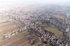 Seebach im Bundesland Bas-Rhin, Frankreich aus der Vogelperspektive