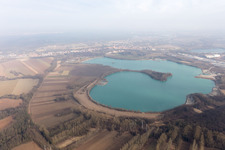 Lauterbourg im Bundesland Bas-Rhin, Frankreich aus der Luft betrachtet