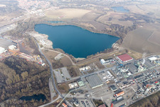 Lauterbourg im Bundesland Bas-Rhin, Frankreich aus der Luft