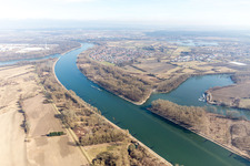 Luftbild von Ortsteil Rheinhausen in Oberhausen-Rheinhausen im Bundesland Baden-Württemberg, Deutschland