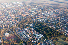 Landau in der Pfalz im Bundesland Rheinland-Pfalz, Deutschland aus der Drohnenperspektive