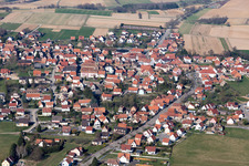 Luftaufnahme von Surbourg im Bundesland Bas-Rhin, Frankreich