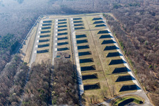 Mertzwiller im Bundesland Bas-Rhin, Frankreich von oben gesehen