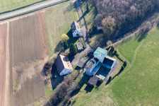 Mertzwiller im Bundesland Bas-Rhin, Frankreich aus der Luft betrachtet