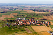 Luftaufnahme von Ettendorf im Bundesland Bas-Rhin, Frankreich