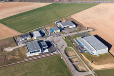 Mommenheim im Bundesland Bas-Rhin, Frankreich aus der Vogelperspektive