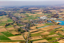 Gamshurst von Südwesten in Achern im Bundesland Baden-Württemberg, Deutschland