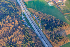 Autobahn-Rastplatz Schleifweg an der A5 in Bietigheim im Bundesland Baden-Württemberg, Deutschland