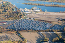 Luftaufnahme von Lauterbourg im Bundesland Bas-Rhin, Frankreich