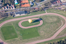 Herxheim bei Landau im Bundesland Rheinland-Pfalz, Deutschland vom Flugzeug aus