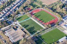 Herxheim bei Landau im Bundesland Rheinland-Pfalz, Deutschland aus der Vogelperspektive