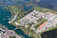 Grado im Bundesland Gorizia, Italien aus der Vogelperspektive