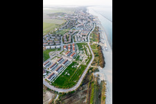 Lido DI Dante im Bundesland Emilia-Romagna, Italien vom Flugzeug aus