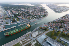 Porto Corsini im Bundesland Emilia-Romagna, Italien von oben