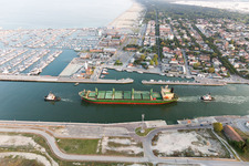 Porto Corsini im Bundesland Emilia-Romagna, Italien von oben gesehen