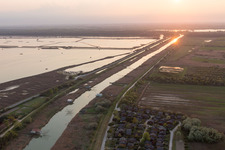 Marina Romea im Bundesland Emilia-Romagna, Italien von oben