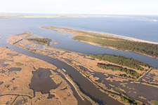 Luftbild von Volano im Bundesland Emilia-Romagna, Italien