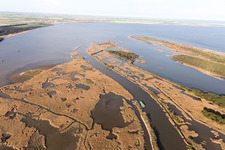 Luftaufnahme von Volano im Bundesland Emilia-Romagna, Italien