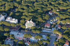 Lido degli Estensi im Bundesland Emilia-Romagna, Italien aus der Luft betrachtet