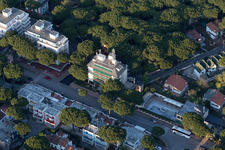 Drohnenaufname von Lido degli Estensi im Bundesland Emilia-Romagna, Italien