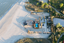 Lido di Spina im Bundesland Emilia-Romagna, Italien von oben gesehen