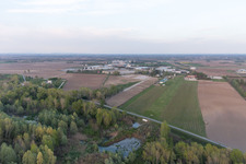 Luftaufnahme von Al Casale in Codroipo im Bundesland Udine, Italien